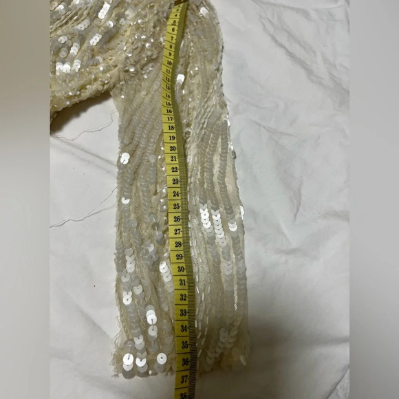 Sequin Lace Midi Dress Size 2 - Picture 14 of 15
